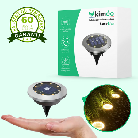 LumaStep – Éclairage solaire extérieur pour marches et bordures