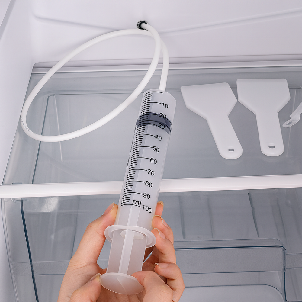 Kit de débouchage pour trou d’évacuation de réfrigérateur