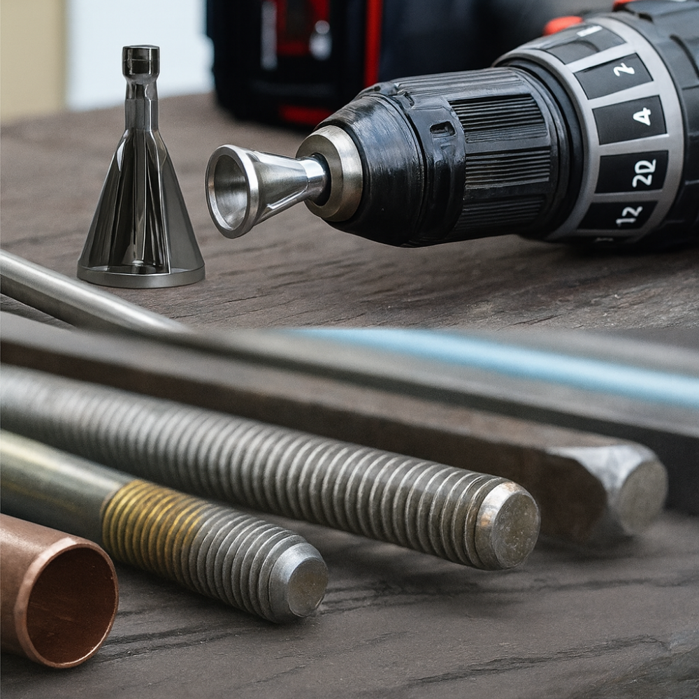 Ébavureur à fixer sur perceuse électrique