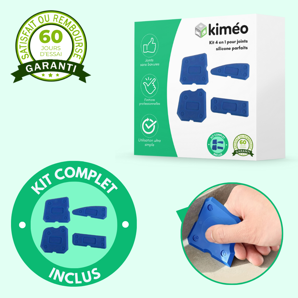 Kit 4 en 1 pour joints silicone parfaits
