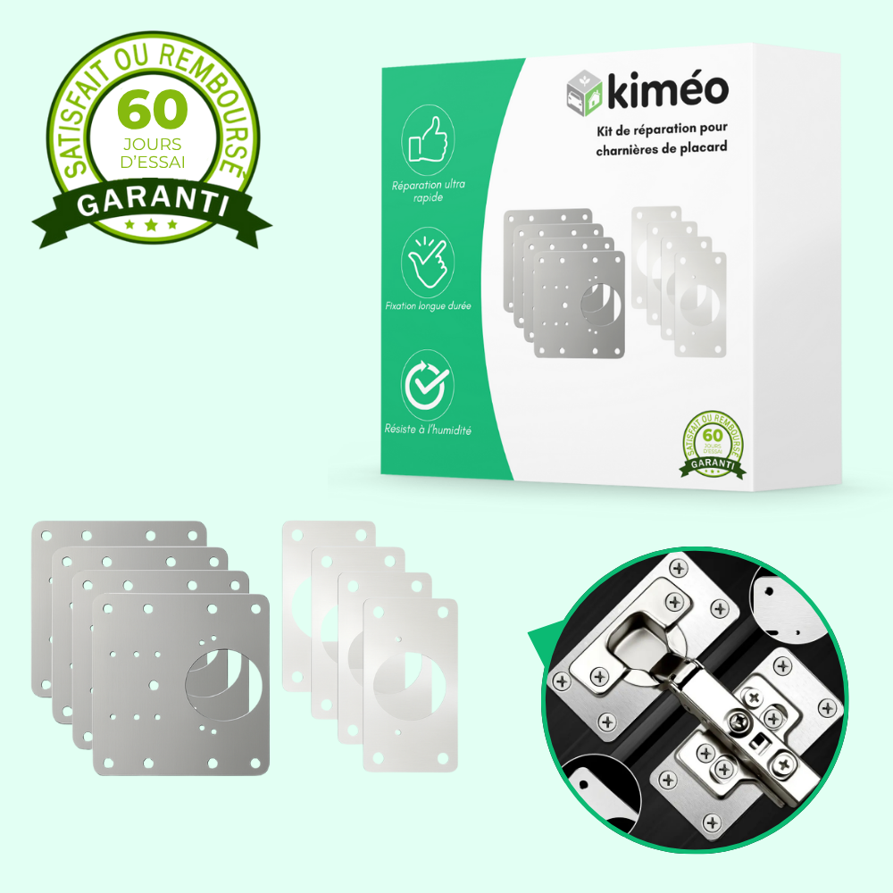 Kit de réparation pour charnières de placard