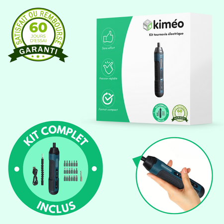 Kit tournevis électrique compact et puissant