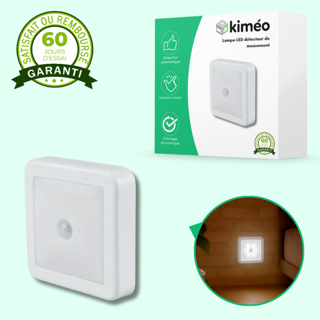 Lampe LED détecteur de mouvement sans fil – Éclairage automatique pour intérieur et extérieur