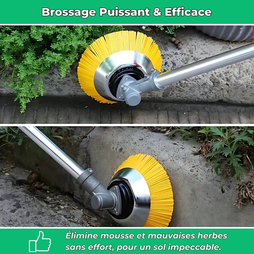 G80 PRO Brosse Débroussailleuse en Nylon – Idéale pour une Finition Impeccable et Entretien Précis