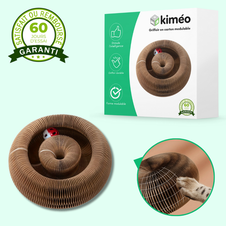 Griffoir en carton modulable pour chats – Jouet d’intérieur et anti-stress