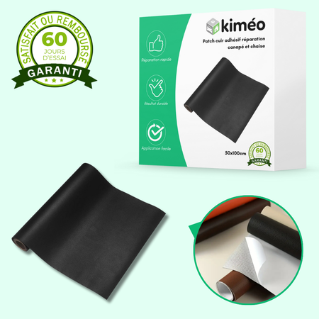 Patch cuir adhésif 50x70cm – Réparation canapé, chaise, selle de vélo