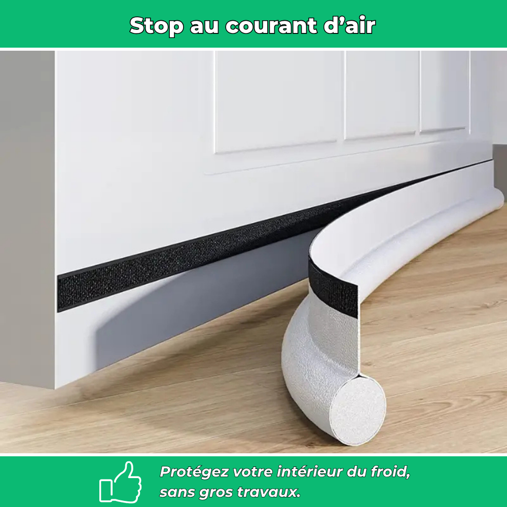 Bande isolante anti-froid pour bas de porte