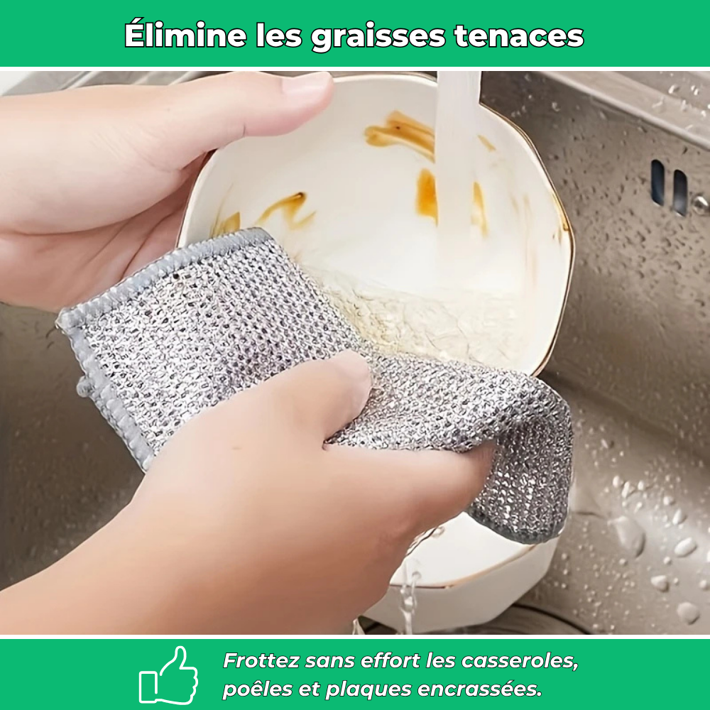 Cleaninox – Chiffons récurants inox puissants et durables
