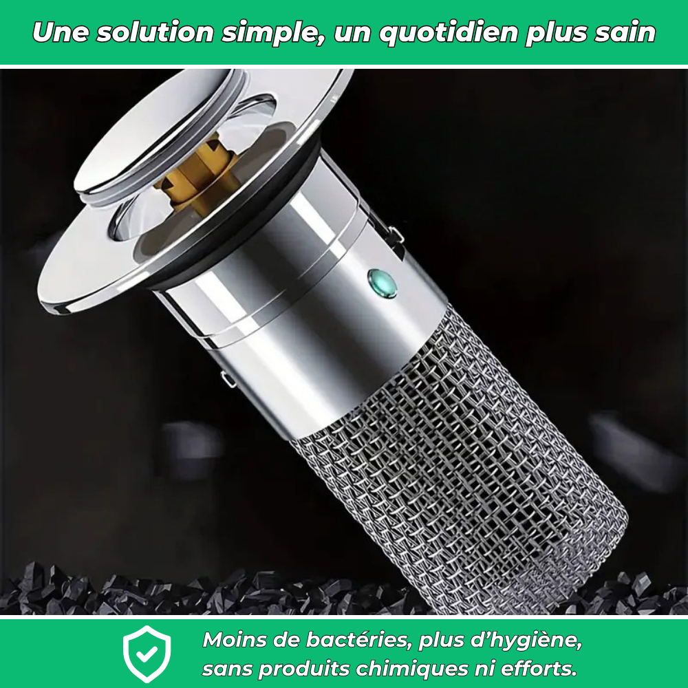 Bouchon de lavabo avec panier filtre