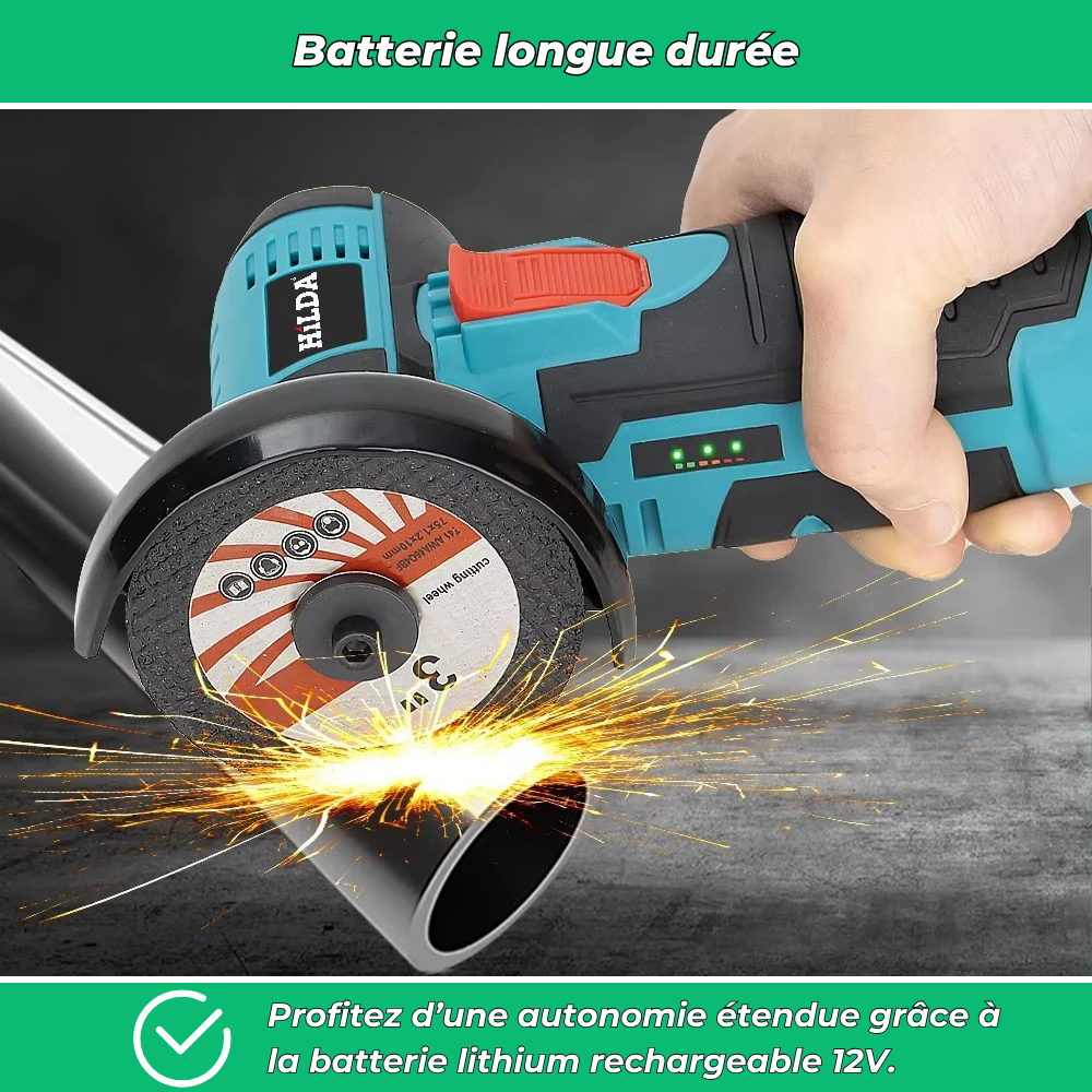 Meuleuse portable rechargeable 12V – Mini outil multifonction Polissage Meulage
