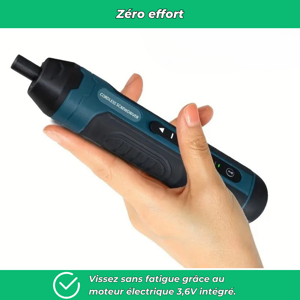 Kit tournevis électrique compact et puissant