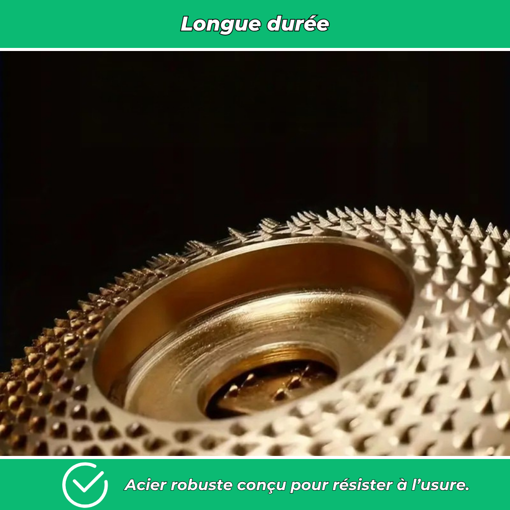 Lot de 3 disques de meulage 100 mm pour bois et métal, multifonction meuleuse