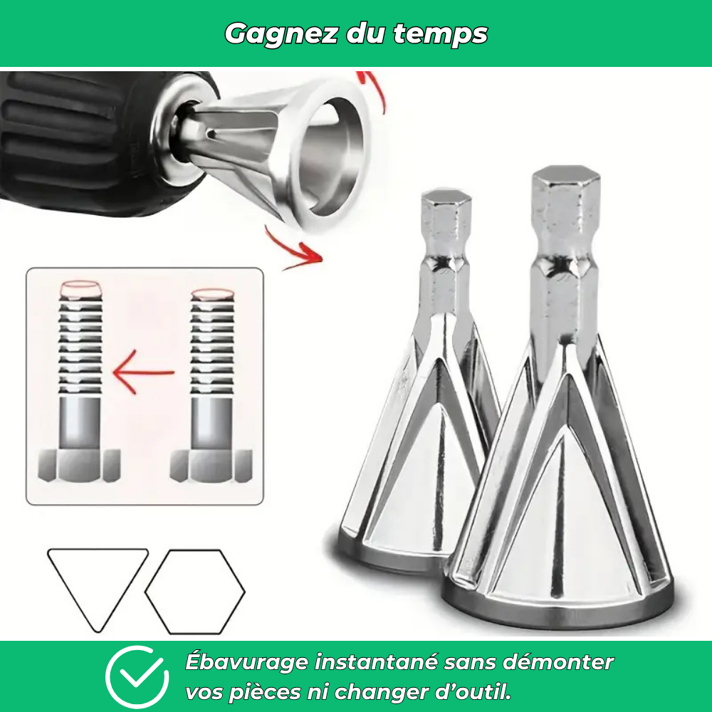 Ébavureur à fixer sur perceuse électrique