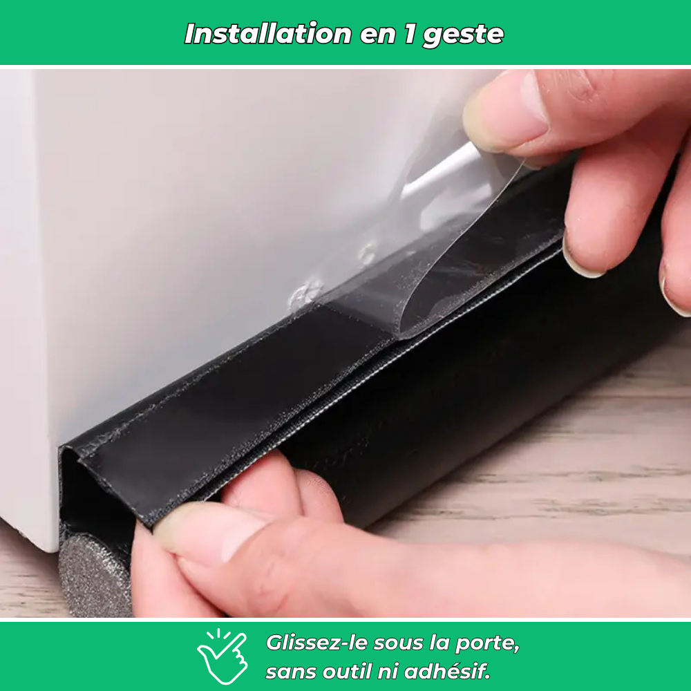 Bande isolante anti-froid pour bas de porte