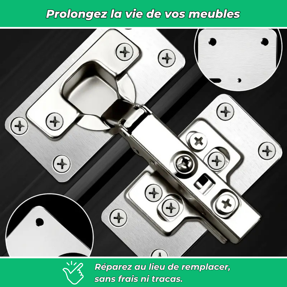 Kit de réparation pour charnières de placard