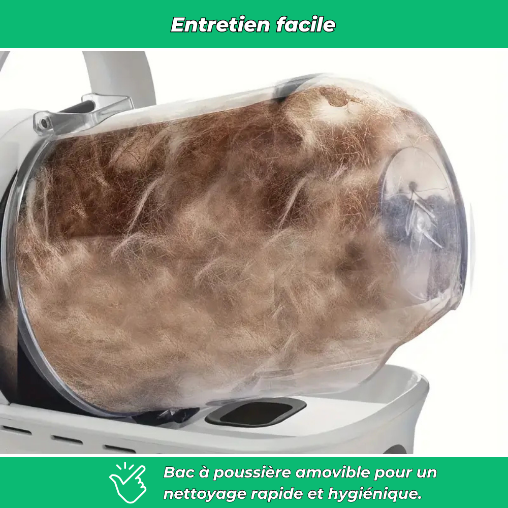 Aspirateur portable anti-poils – Élimine poils de chiens et chats sur tissus et meubles