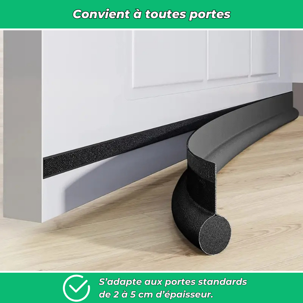 Bande isolante anti-froid pour bas de porte