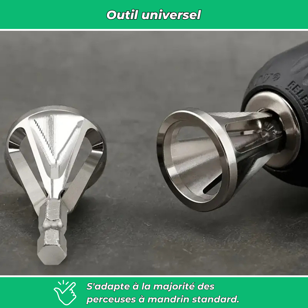 Ébavureur à fixer sur perceuse électrique