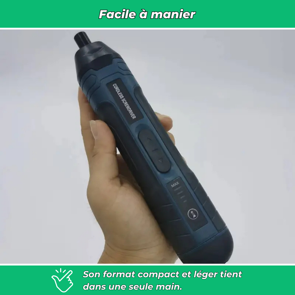 Kit tournevis électrique compact et puissant