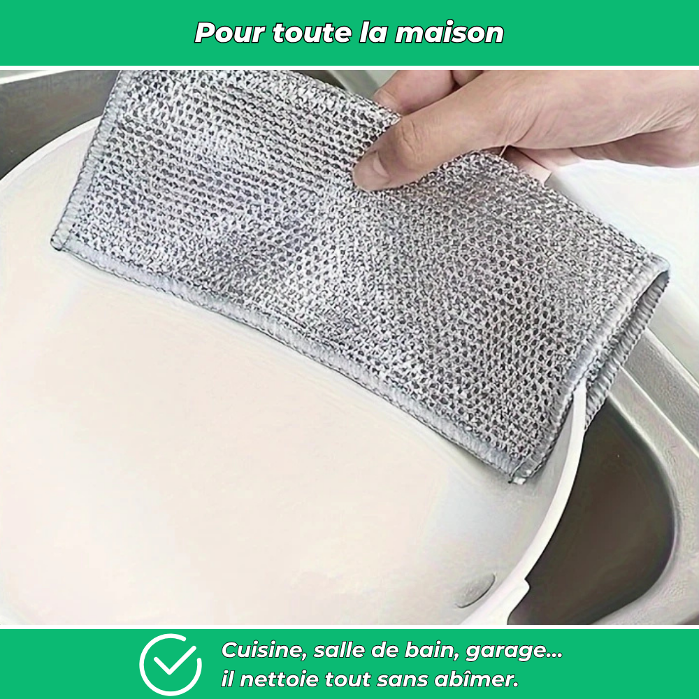 Cleaninox – Chiffons récurants inox puissants et durables