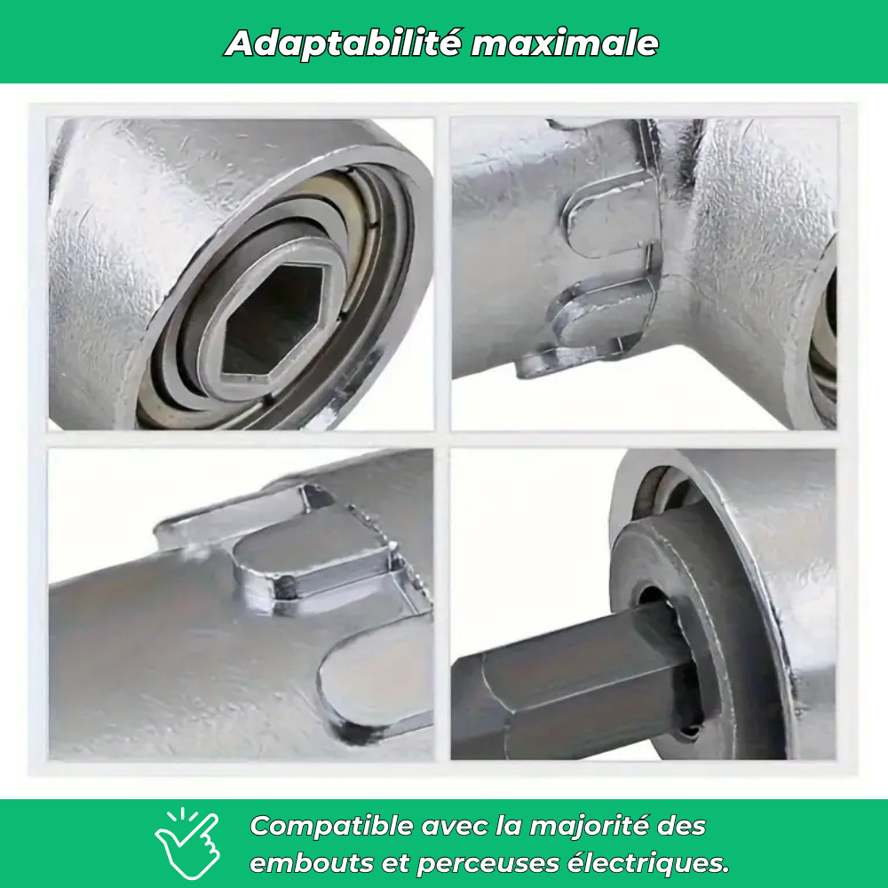 Embout de perceuse à angle 105°