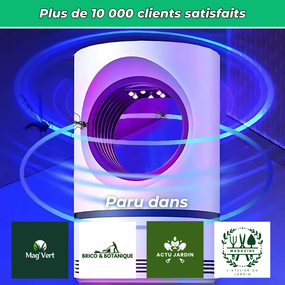 Lampe siphon anti-moustiques puissante et silencieuse