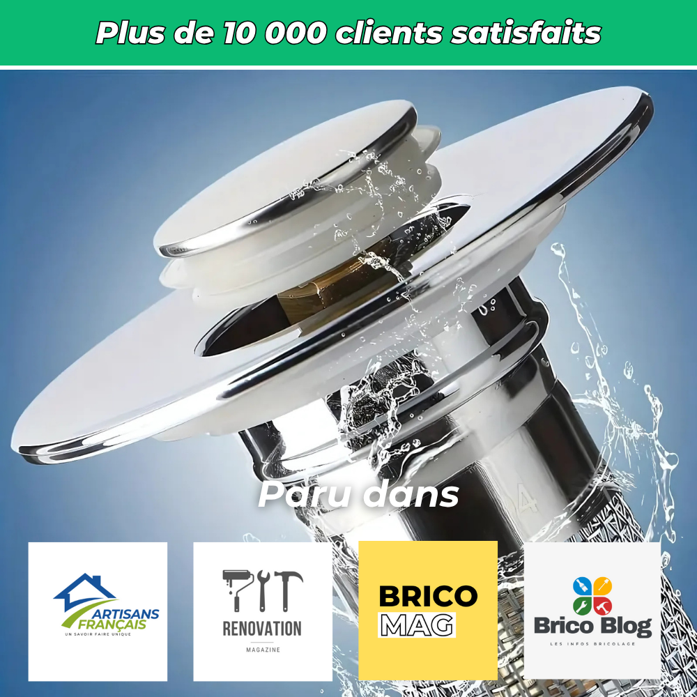 Bouchon de lavabo avec panier filtre