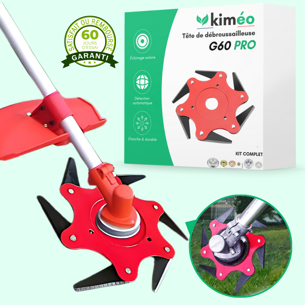 G60 PRO Tête de Coupe Universelle – Outil Polyvalent pour un Jardin Impeccable