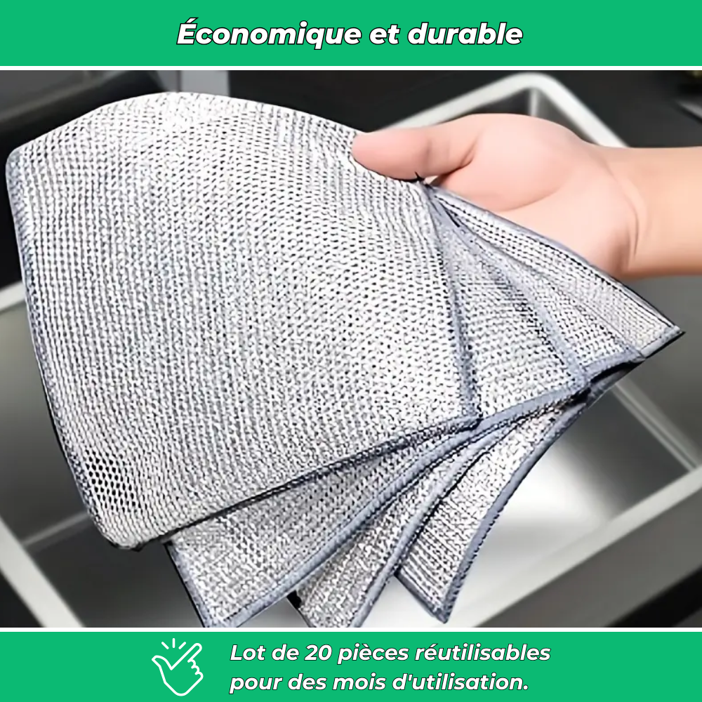 Cleaninox – Chiffons récurants inox puissants et durables