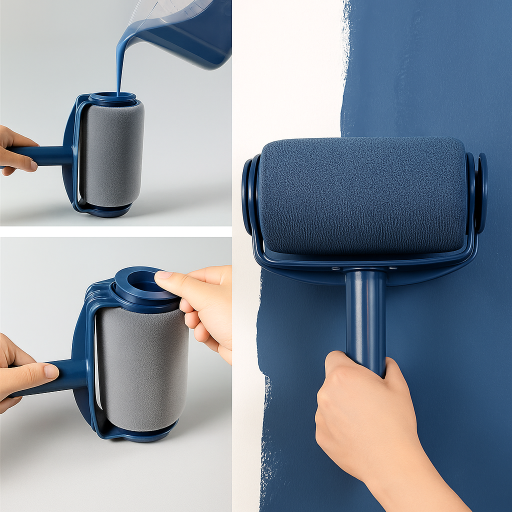 SwiftRoll - Rouleau de peinture tout-en-un avec réservoir