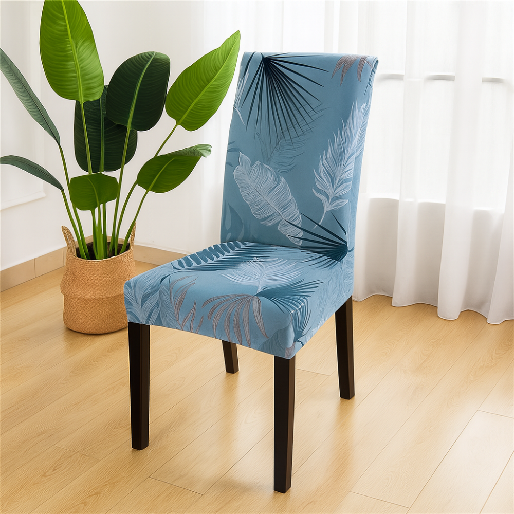 Housses de chaise géométriques extensibles en spandex (lot de 4)