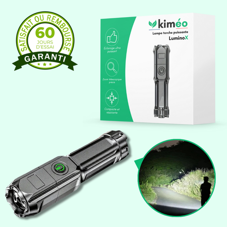 LuminoX – Lampe torche puissante à zoom télescopique
