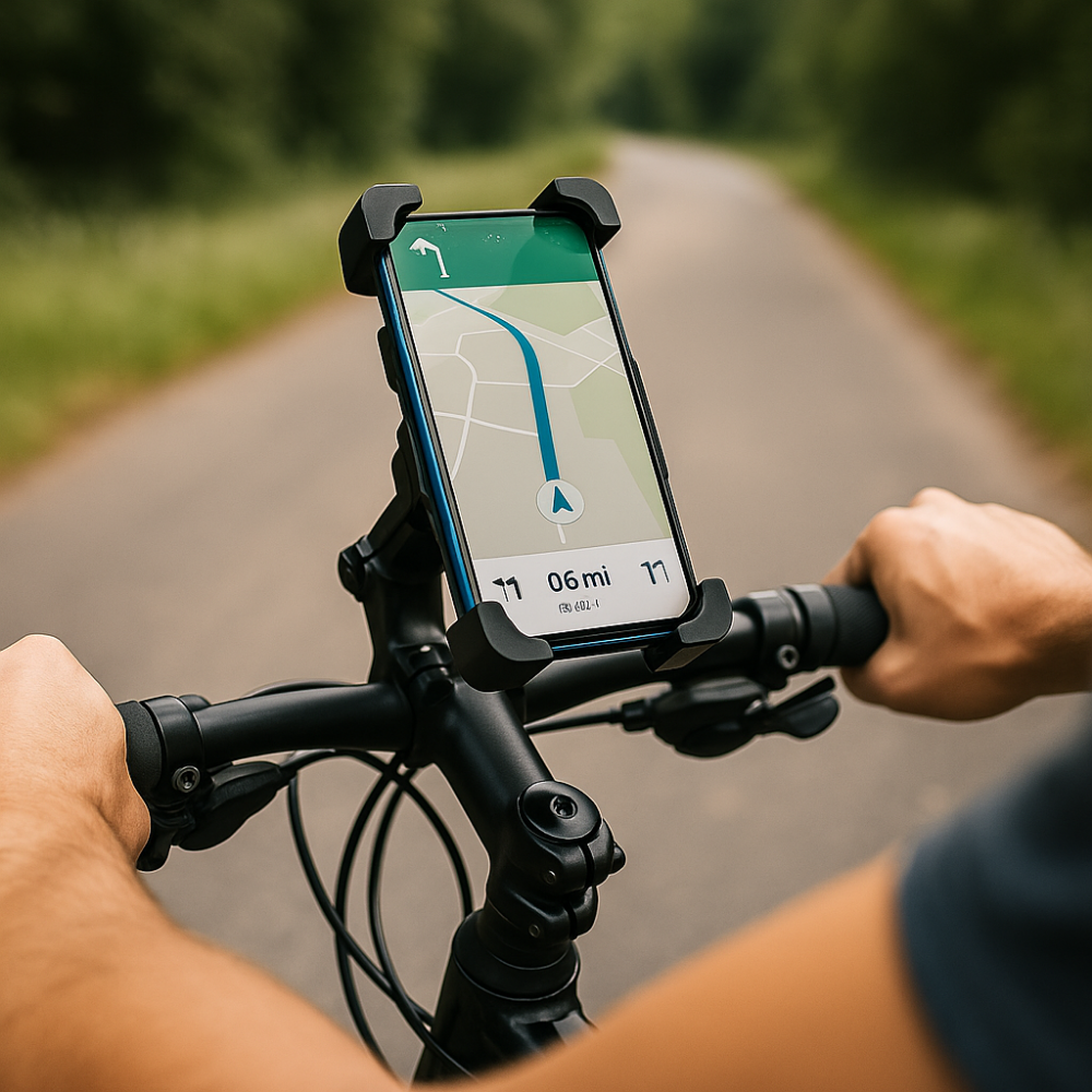 Support téléphone vélo antichoc – Porte-GPS sécurisé pour guidon de vélo électrique