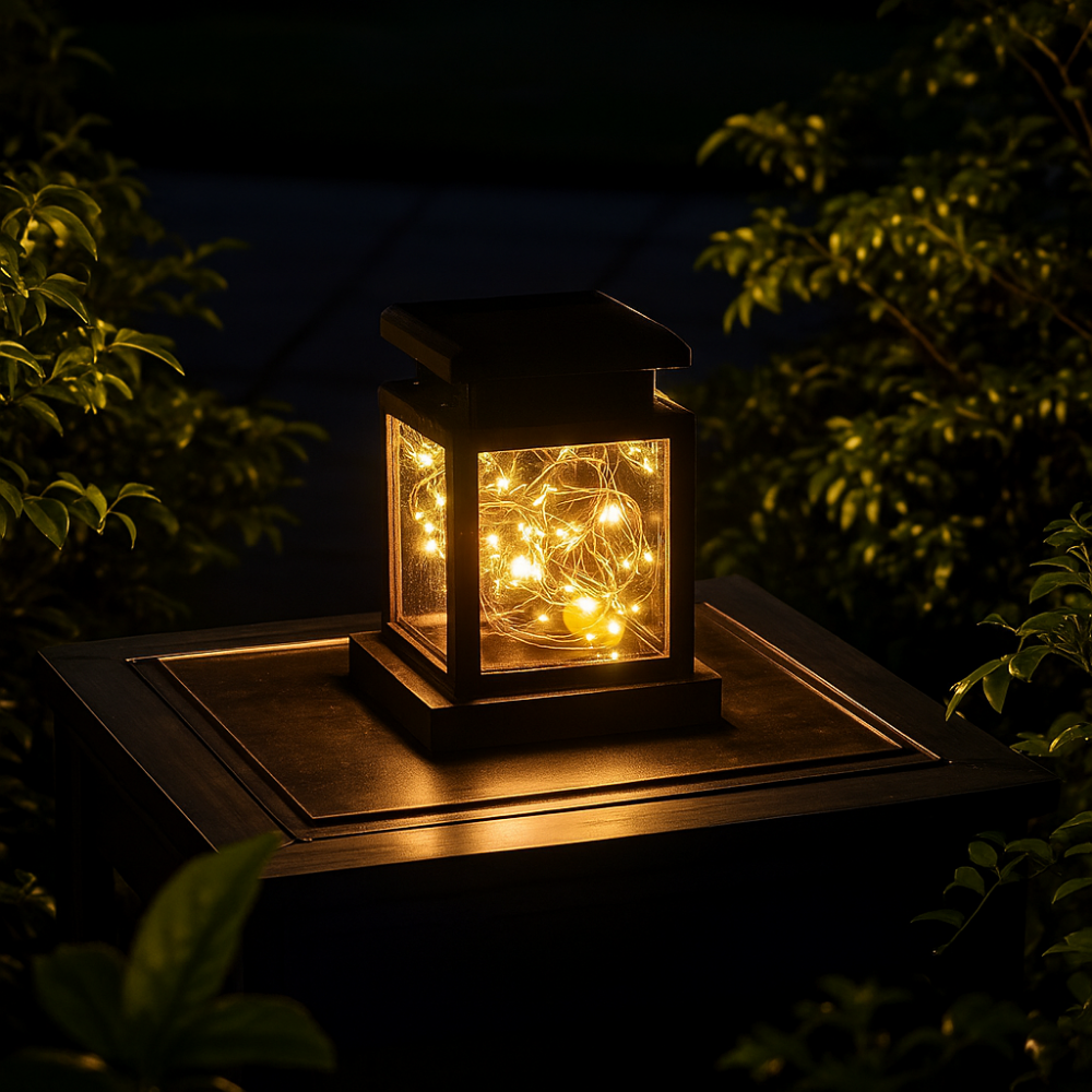 Soléa – Lanterne solaire à clip effet flamme décorative