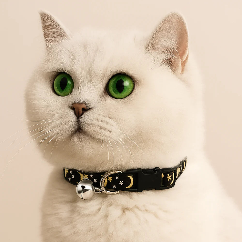 Collier réglable de sécurité pour chat – Avec clochette amovible