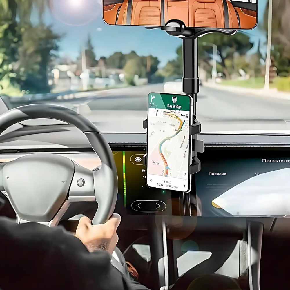 VisionGrip 360 – Support Téléphone Voiture Rotatif