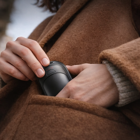 ThermoHand | Chauffe mains rechargeable réutilisable Lot de 2 magnétique portable hiver