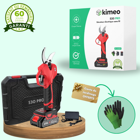 S30 PRO Sécateur Électrique Sans Fil – Coupe Précise et Puissante pour Jardinage