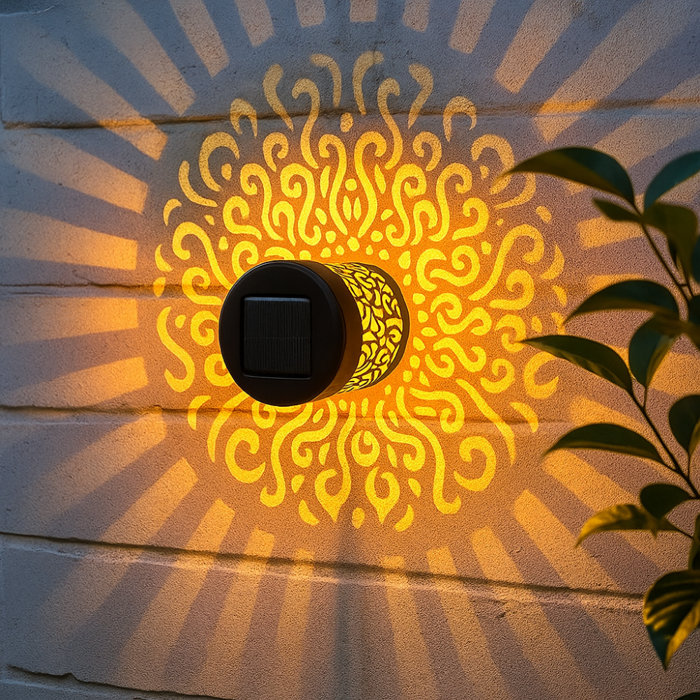 Appliques solaires murales – Éclairage décoratif et résistant pour vos extérieurs (Lot de 2)