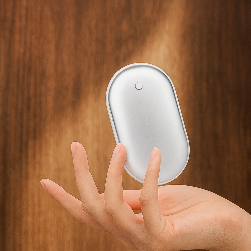 Heat’Max | Chauffe mains rechargeable réutilisable ultra fin double face 3 niveaux