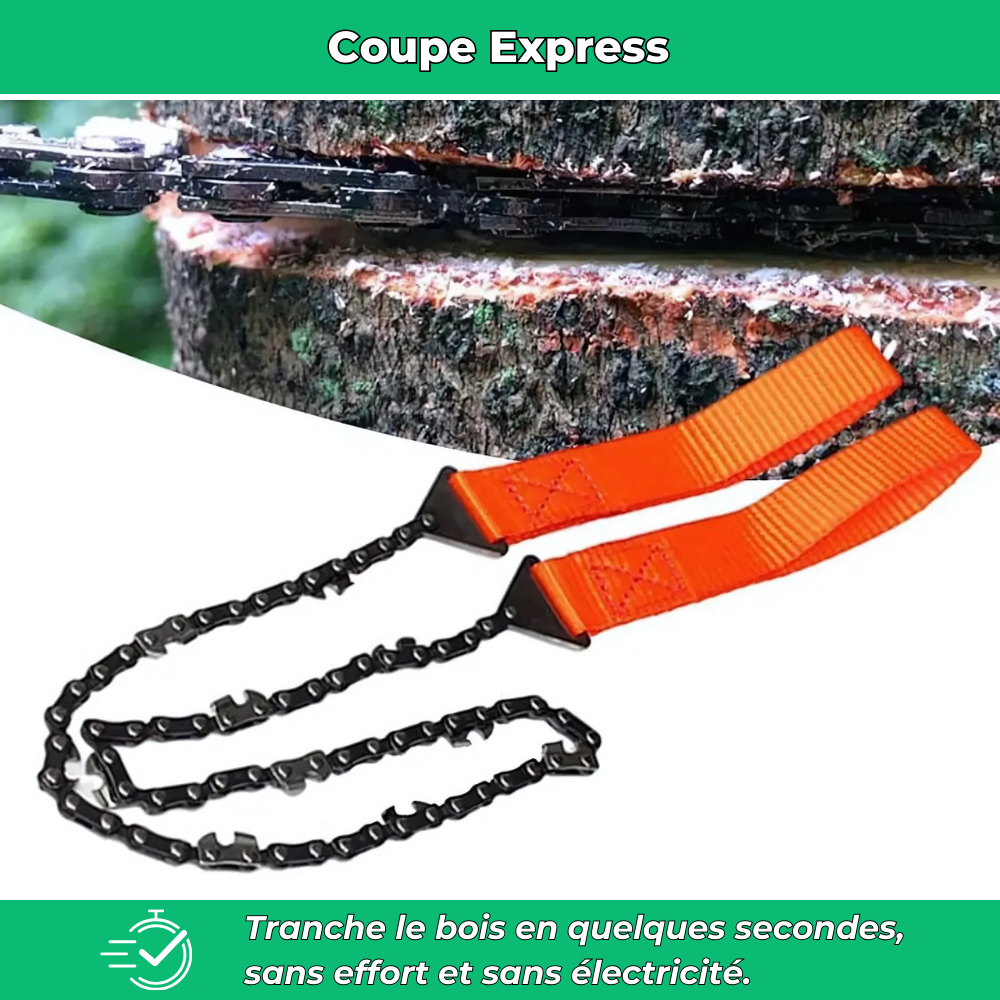 Tronçonneuse Manuelle Compacte, Coupe Rapide et Sans Effort