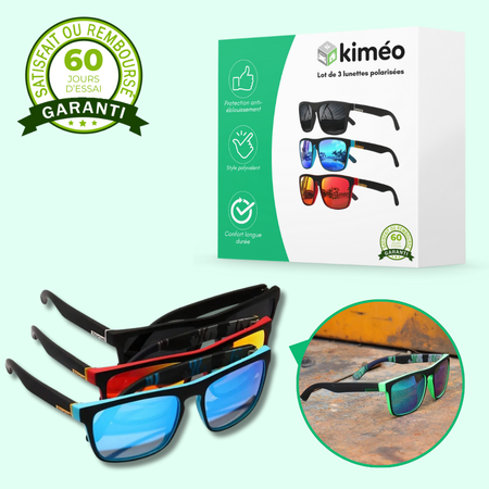 Lot de 3 lunettes polarisées