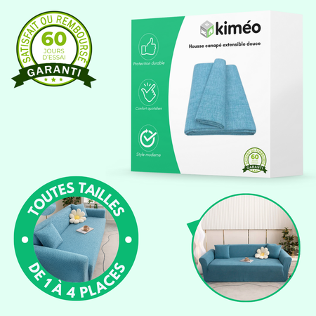 Housse canapé extensible douce – Protection confortable 1 à 4 places