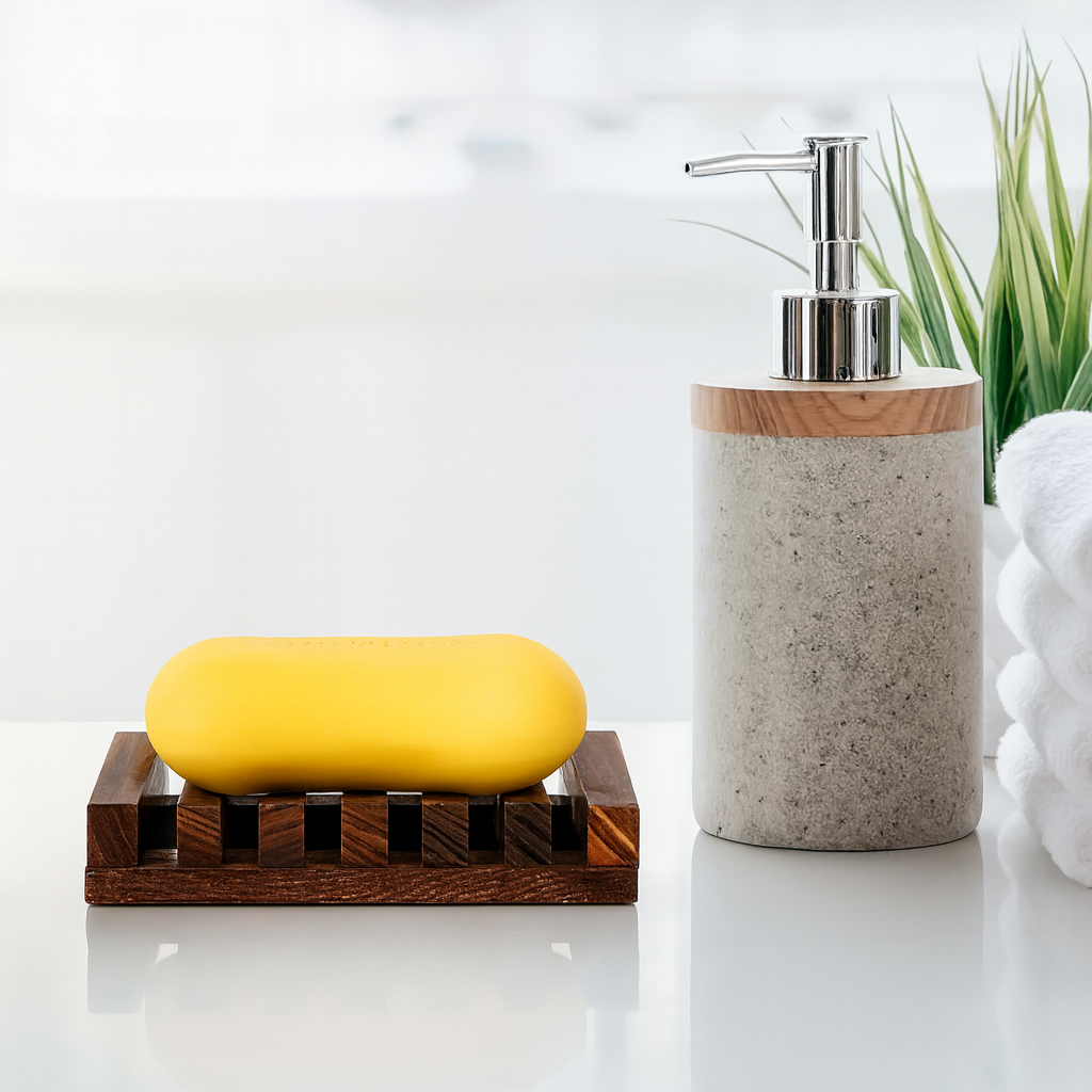 Porte-savon en bois avec drainage – Support de savon élégant et pratique pour salle de bain