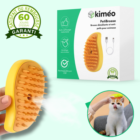 PetiBrosse – Brosse démêlante et anti-poils pour animaux
