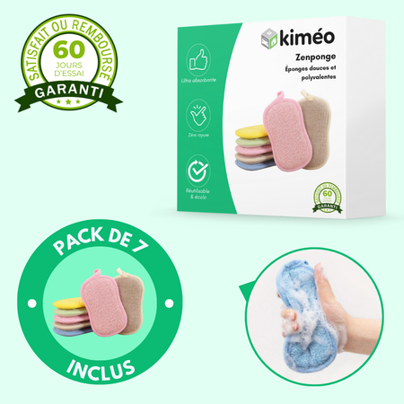 Zenponge – Éponges douces et polyvalentes (Pack de 7)