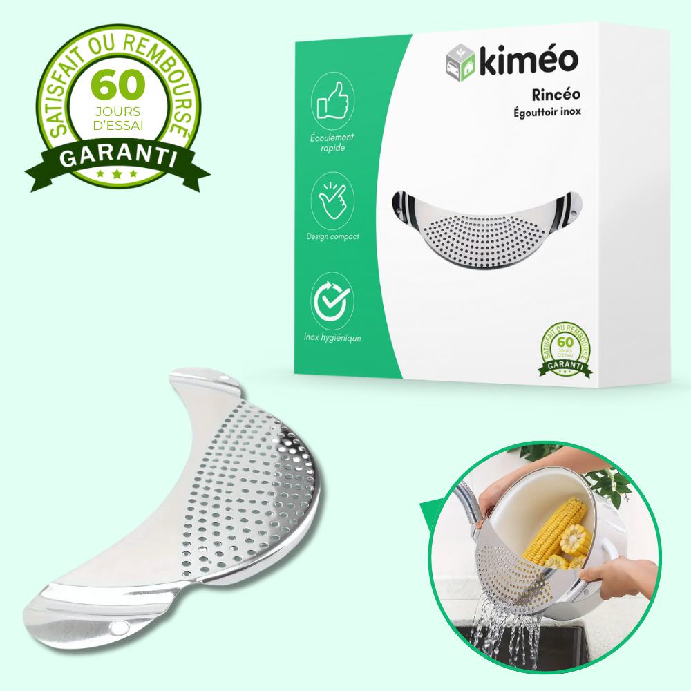Rincéo – Égouttoir inox pour légumes et fruits