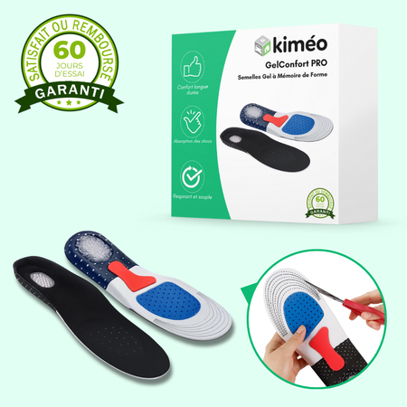 GelConfort Pro | Semelles à gel actif anti-fatigue, professionnelles.
