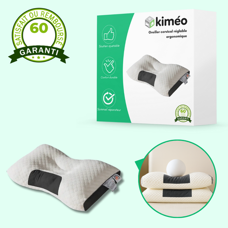 Oreiller cervical réglable ergonomique 1/2 pièces – Confort et soutien cou