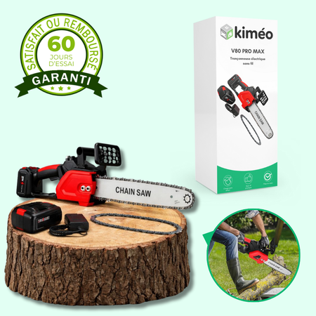 V80 PRO MAX | Tronçonneuse électrique sans fil 12 pouces à batterie lithium